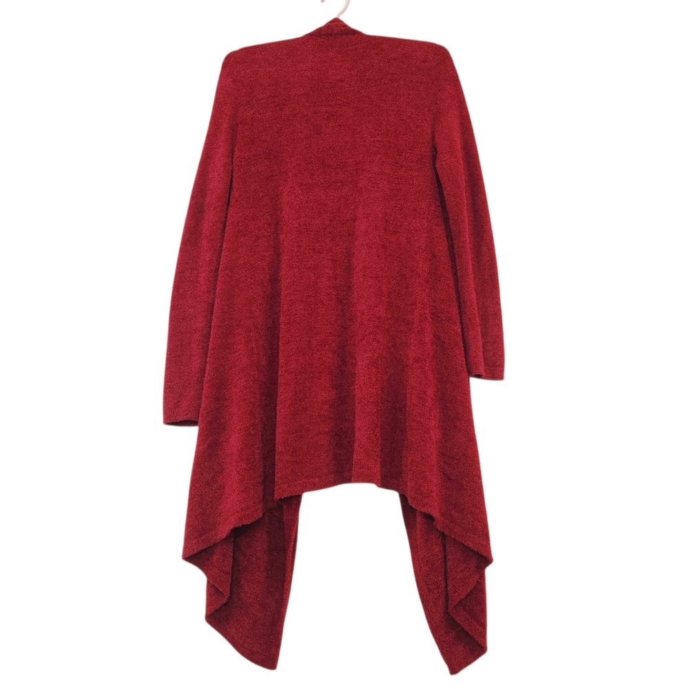 Barefoot Dreams Size S/M Red Cozy Chic Ultra Lite Open Front Cardigan Sweater - Picture 3 of 12